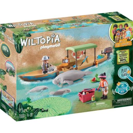 PLAYMOBIL Wiltopia - Boottocht naar de zeekoeien Constructiespeelgoed