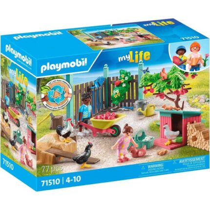PLAYMOBIL myLife - Kleine kippenboerderij in de tuin van het kleine huis Constructiespeelgoed