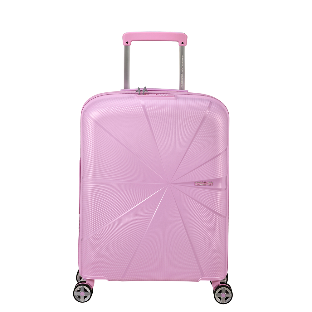 Paars-American-Tourister-Starvibe-Spinner-55-Expandable-Metallic-Pastel-Lavender