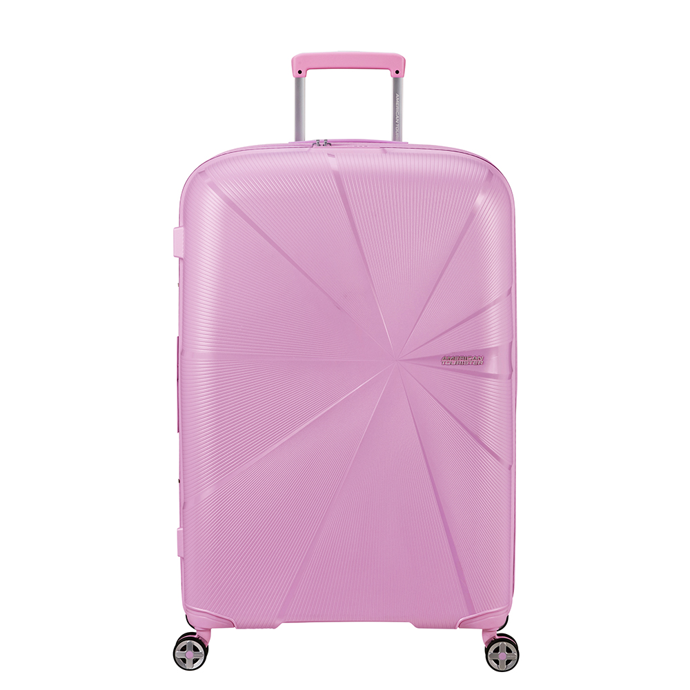 Paars-American-Tourister-Starvibe-Spinner-77-Expandable-Metallic-Pastel-Lavender