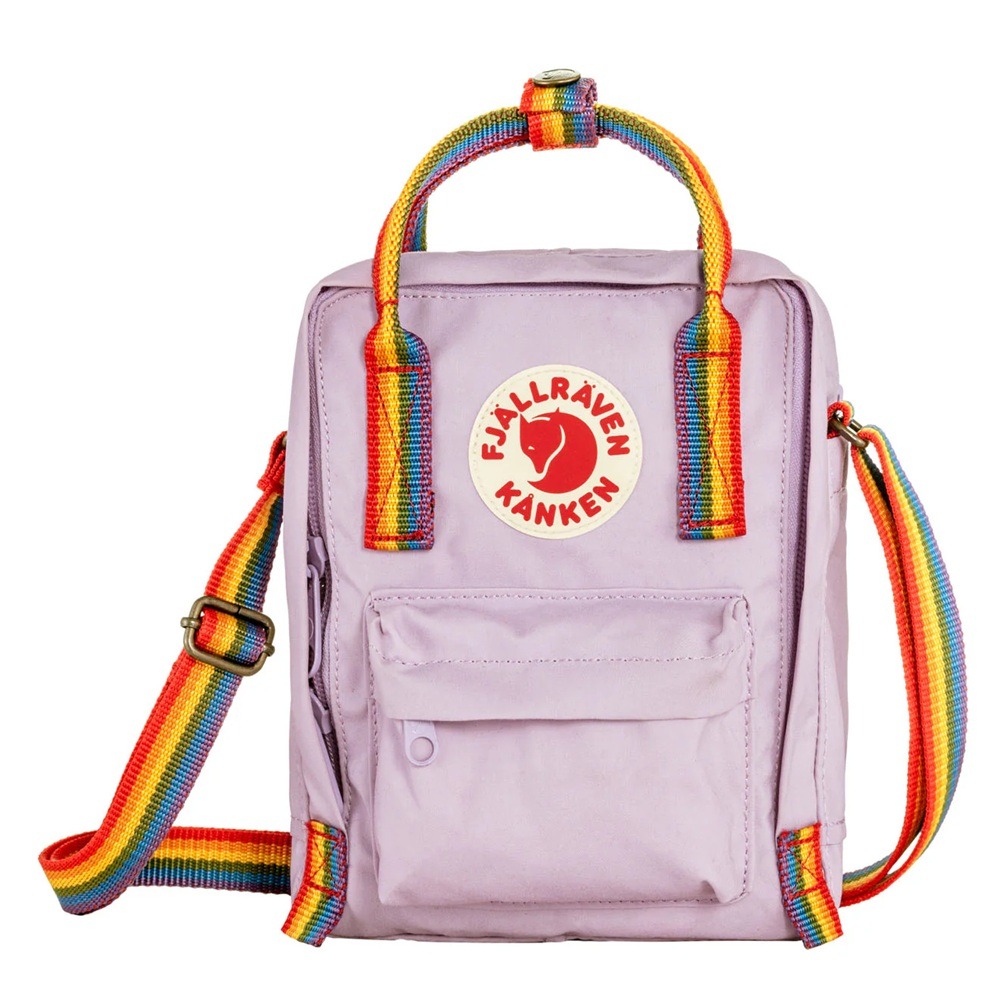 Paars-Fjallraven-Kanken-Sling-Shoulderbag-Rainbow-Pastel-Lavender