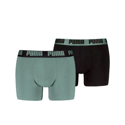 Puma Boxershorts Everyday Basic 2-pack Dark Sage / Black-L