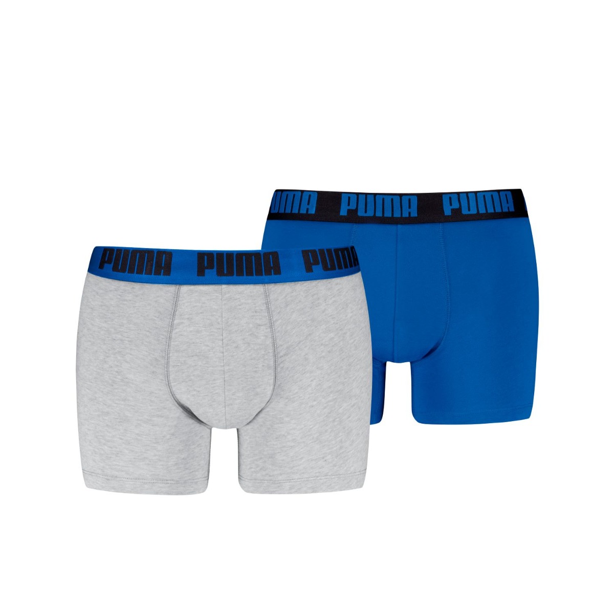 Puma-Boxershorts-Everyday-Basic-2-pack-Light-Grey-Melange-Blue-M