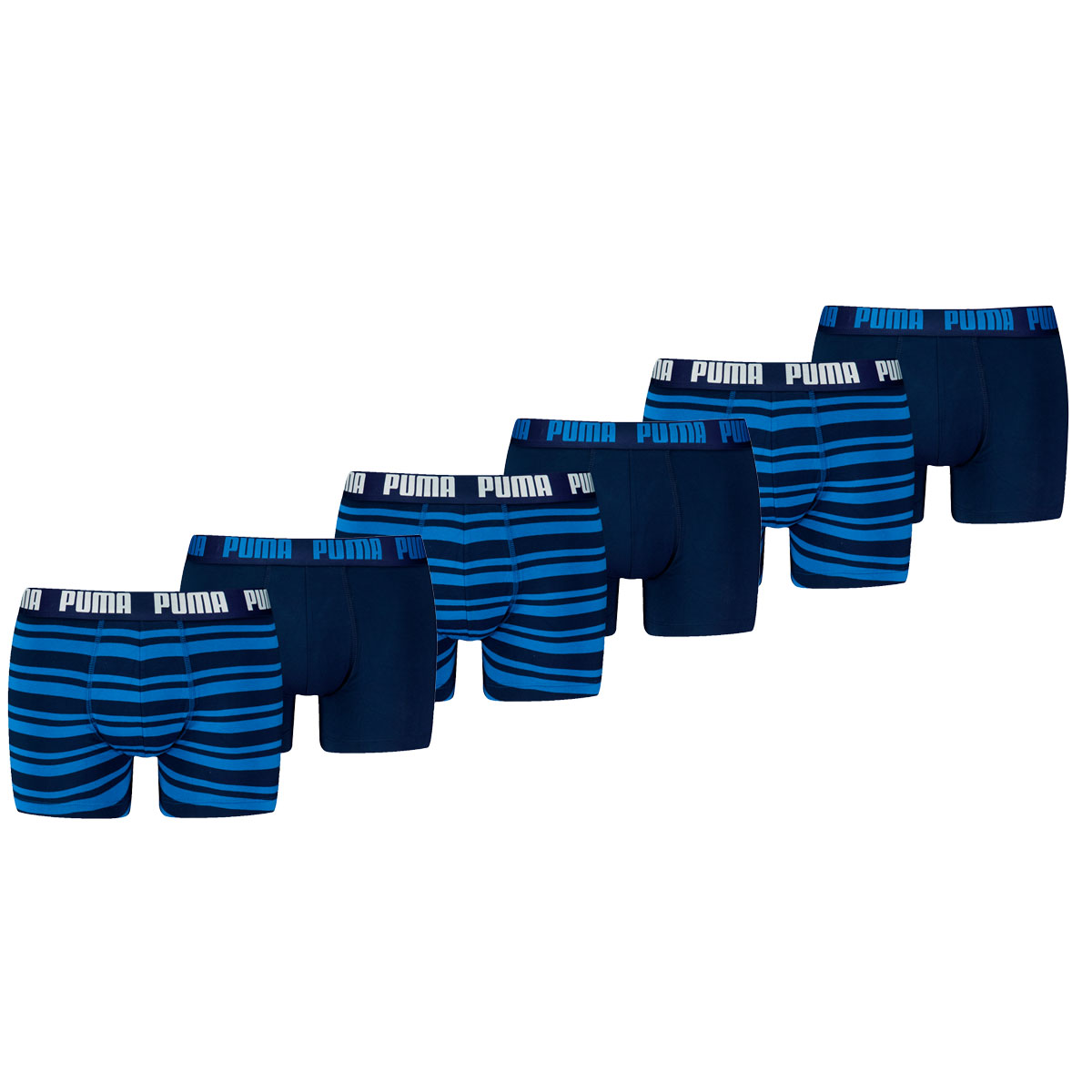Puma-Boxershorts-Everyday-Heritage-Stripe-6-pack-True-Blue-Combo-L