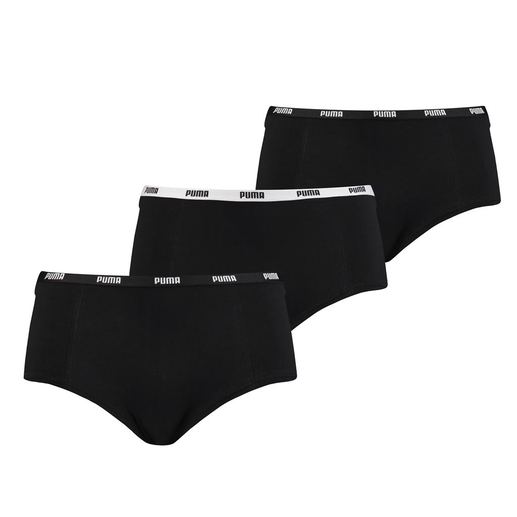 Puma-Mini-Short-Dames-Zwart-3-Pack-XL