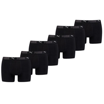 Puma Sport Boxershorts Katoen 6-pack Zwart-M