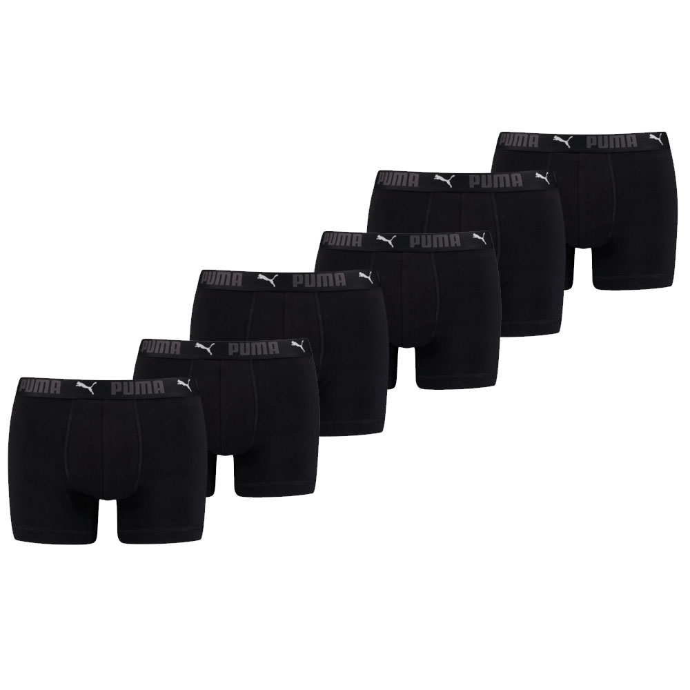 Puma-Sport-Boxershorts-Katoen-6-pack-Zwart-XL