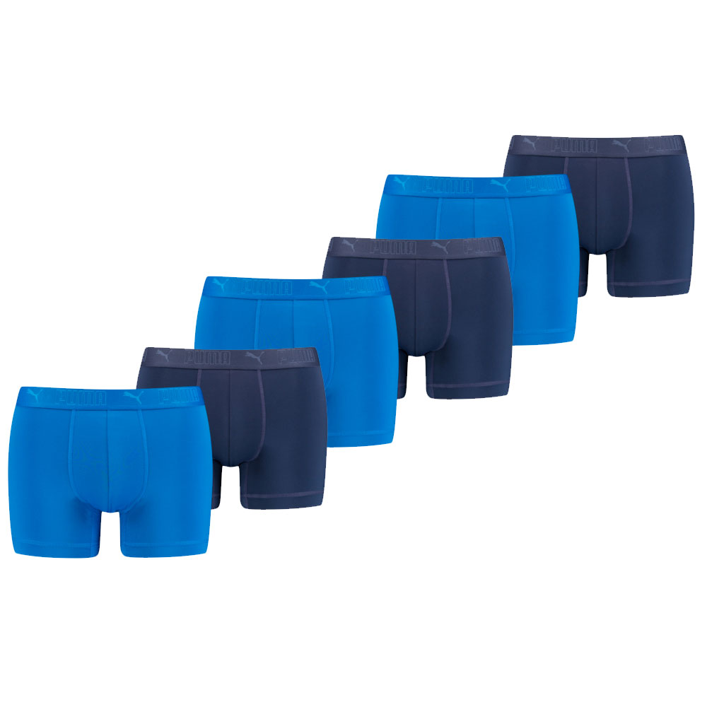 Puma-Sport-Boxershorts-Microfiber-6-pack-Blauw-S