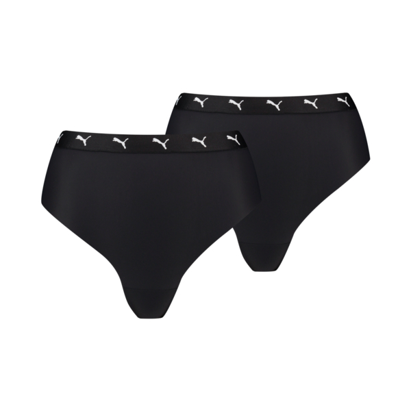 Puma-Sport-String-High-Waisted-2-pack-Zwart-XS