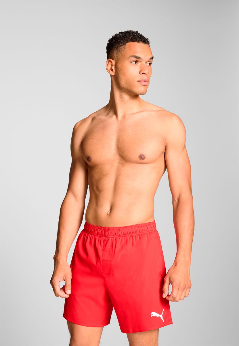 Puma-Zwembroek-Heren-Mid-Shorts-Rood-XXL