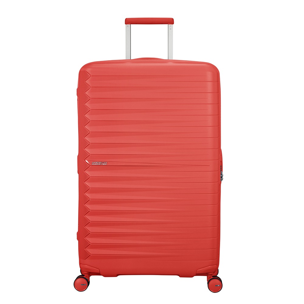 Rood-American-Tourister-Fastforward-Spinner-78-cm-Expandable-Sunset-Coral