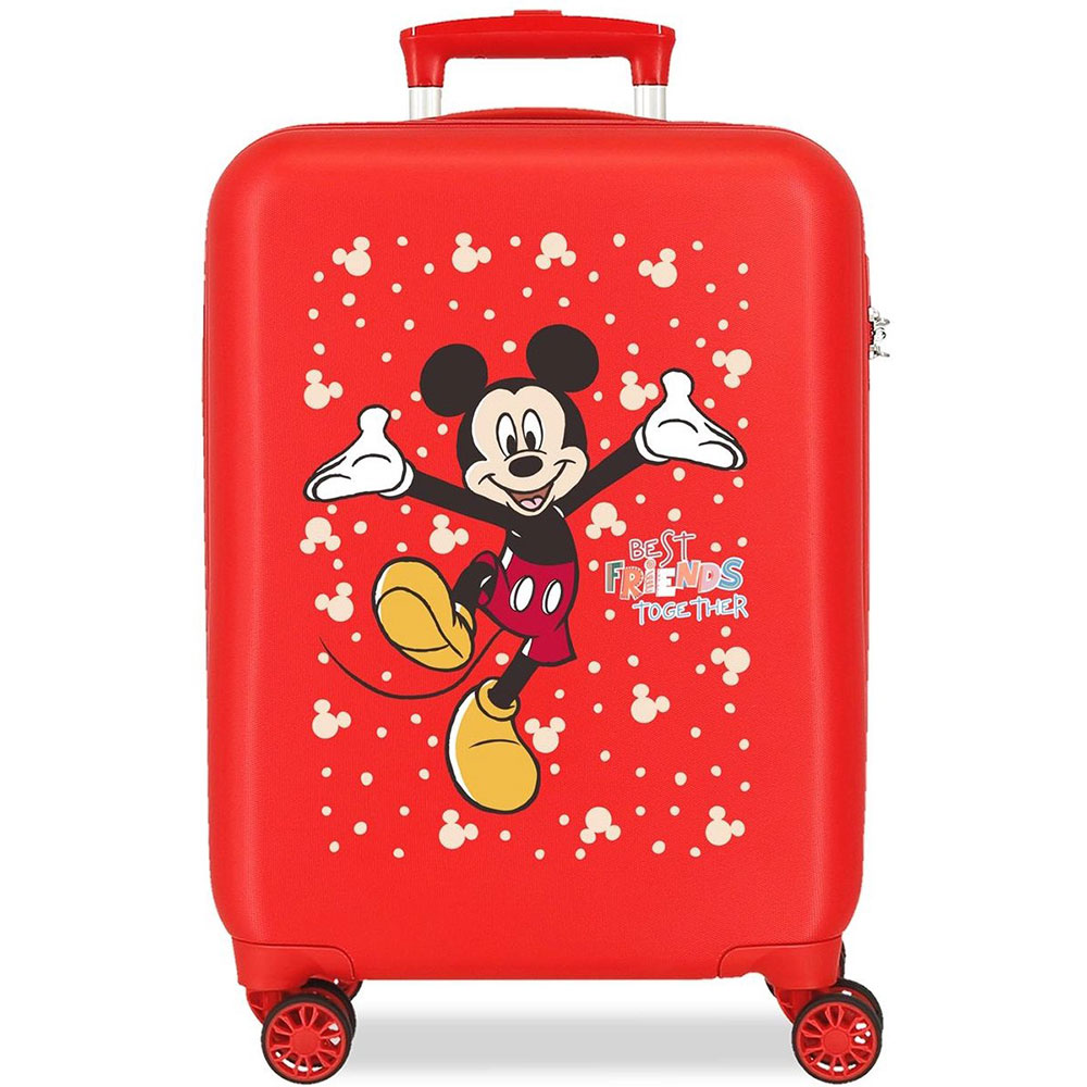 Rood-Mickey-Best-Friends-Together-Trolley-4-Wheels-50-cm-Red