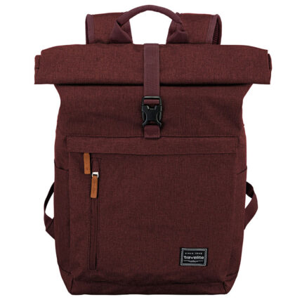 Rood Travelite Basics Rollup Backpack Bordeaux