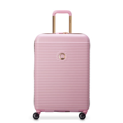 Roze Delsey Freestyle 4 Wheel Trolley Medium 67 cm Peony Pink