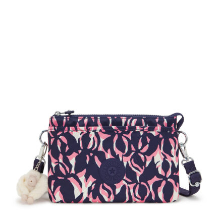 Roze Kipling Riri Crossbody Schoudertas Palm Mood