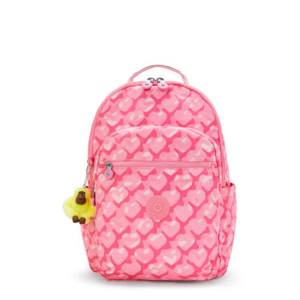 Roze Kipling Seoul College Rugzak Adorable Hearts