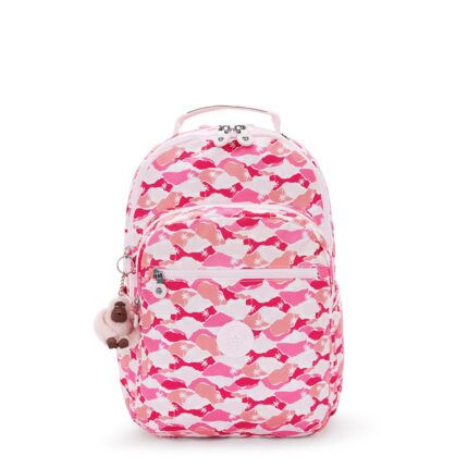 Roze Kipling Seoul Lap 15" Rugzak Pink Palm