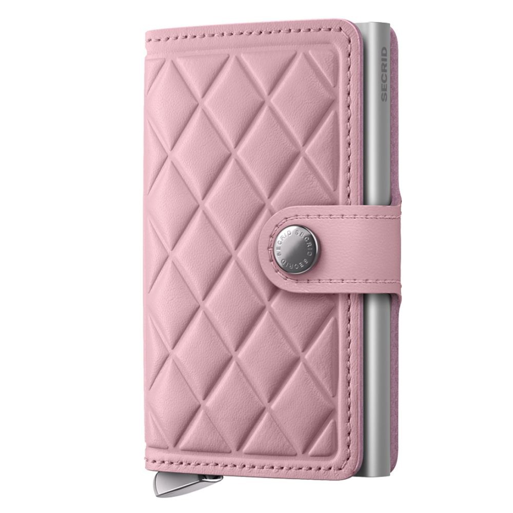 Roze-Secrid-Premium-Mini-Wallet-Portemonnee-Emboss-Diamond-Rose