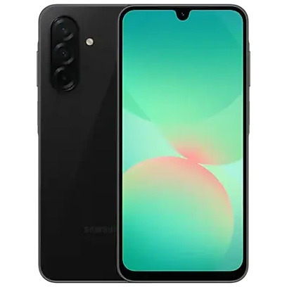 Samsung Galaxy A26 5G 128GB + Clear Case Smartphone Zwart