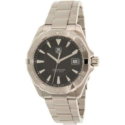 TAG Heuer Aquaracer quartz herenhorloge met roestvrijstalen band, zilver, 20 (model: WAY1110.BA0928) (B019GALYLI)
