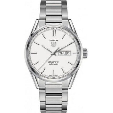 Tag Heuer Carrera automatisch herenhorloge met zilveren wijzerplaat WAR201BBA0723