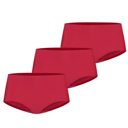 Ten Cate Secrets Midi Slip 3-pack Rood-S