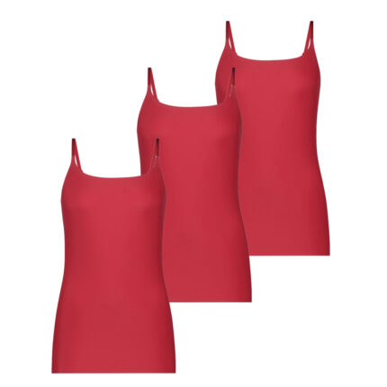 Ten Cate Secrets Spaghetti Top 3-pack Rood-S