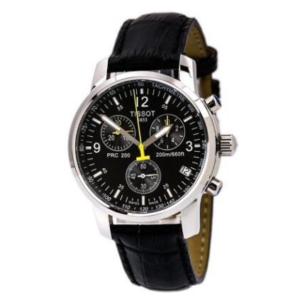Tissot T17.1.586.52 Heren PRC 200 zwarte wijzerplaat stalen armband chronograaf duikhorloge