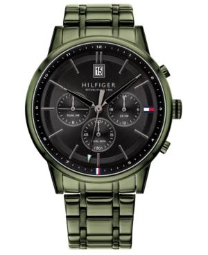 Tommy-Hilfiger-groen-roestvrijstalen-armbandhorloge-voor-heren-43-mm