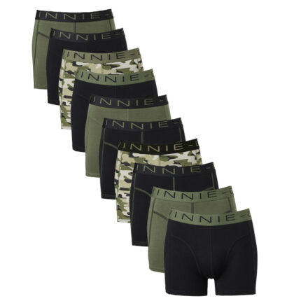 Vinnie-G Boxershorts Voordeelpakket 10-pack Black / Forest Green-S