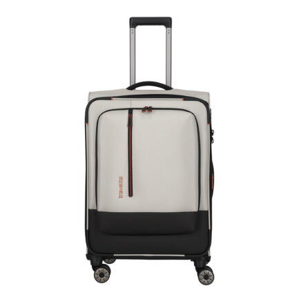Wit Travelite Crosslite 5.0 4 Wiel Trolley M White Sand