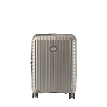 Zilver Jump Sondo Handbagage Spinner 55 cm Expandable Champagne