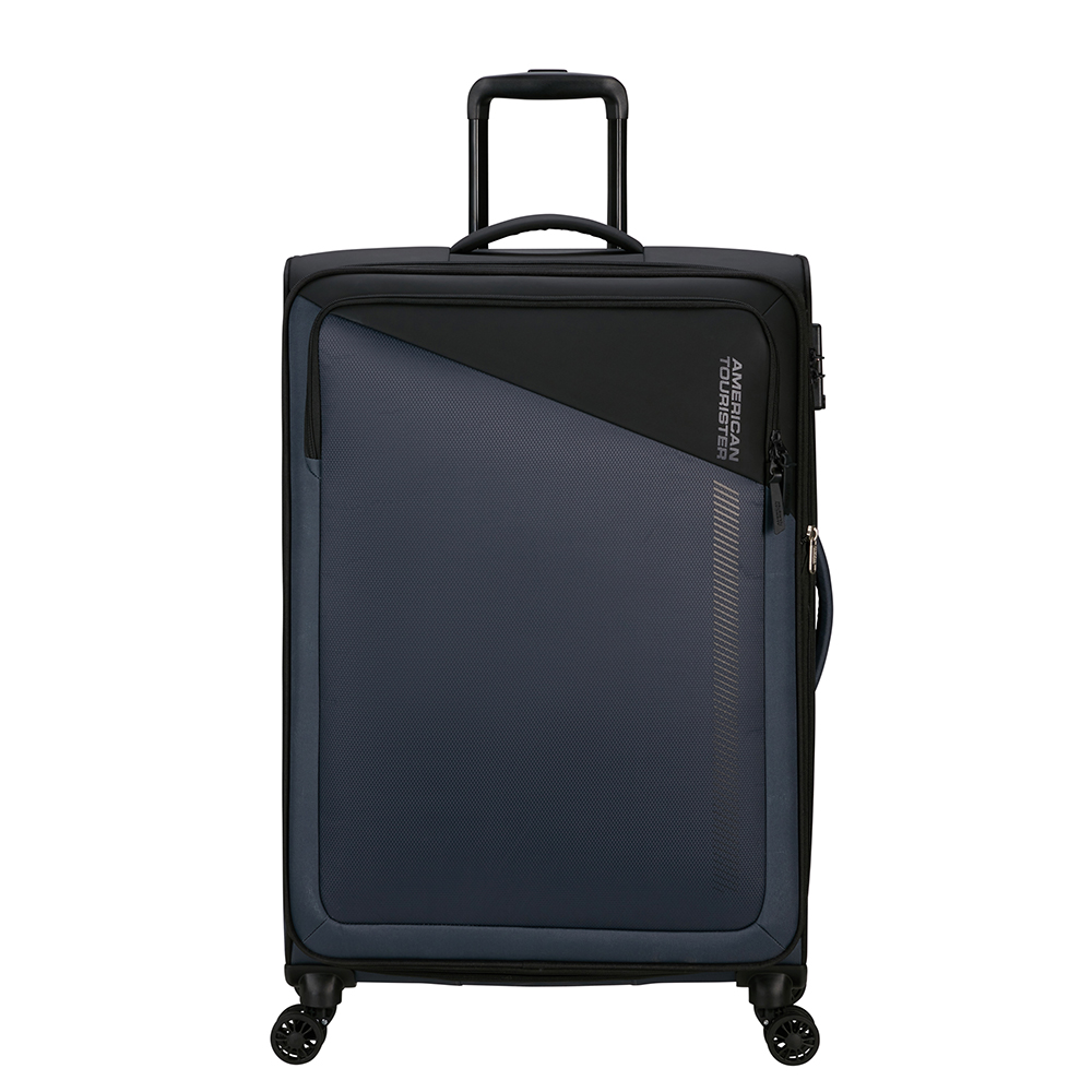 Zwart-American-Tourister-Daring-Dash-Spinner-L-77-cm-Exp-BlackGrey