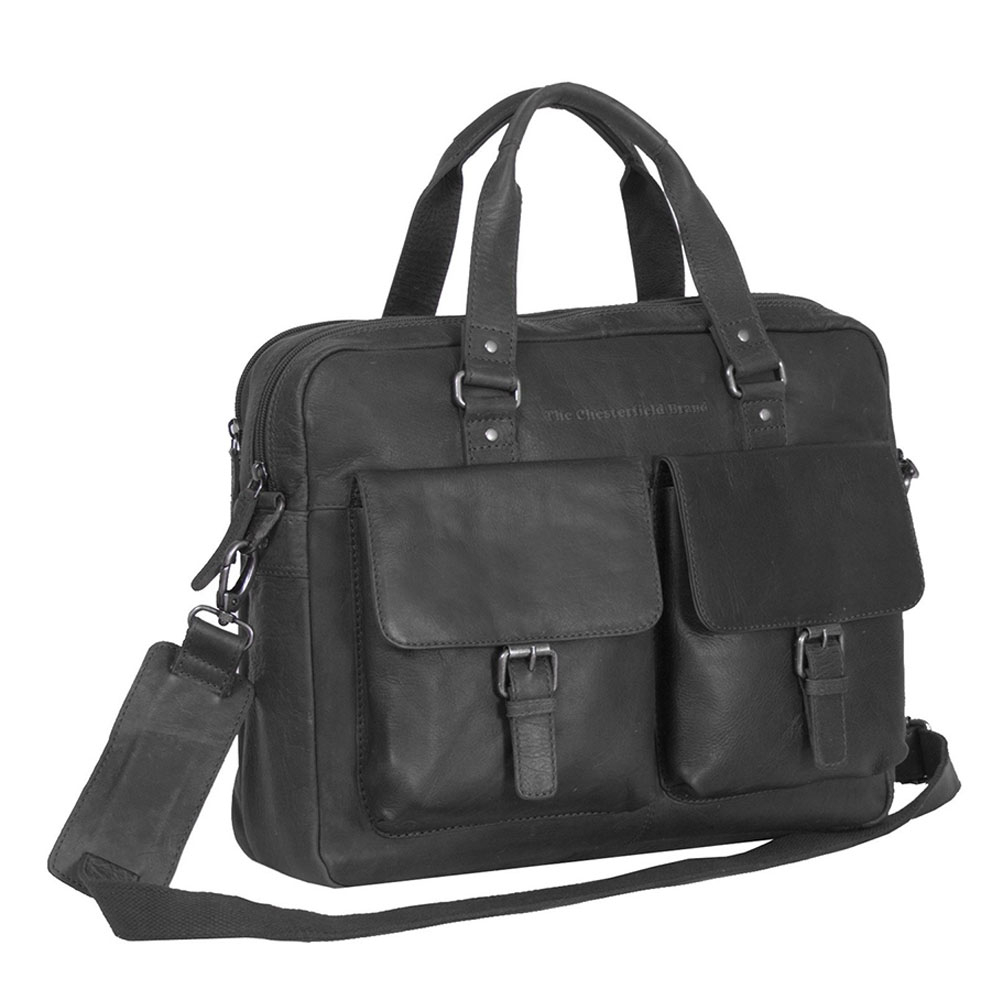 Zwart-Chesterfield-Dylan-Laptop-Schoudertas-17-Black