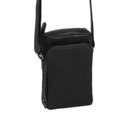 Zwart Chesterfield Hamilton Phonebag Schoudertas Black