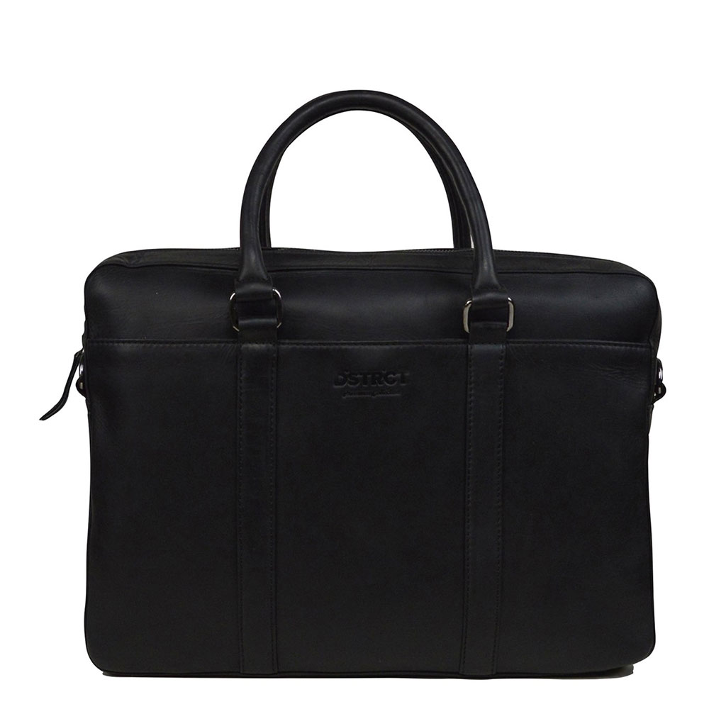 Zwart-DSTRCT-Premium-Collection-Laptopbag-15.6-Black