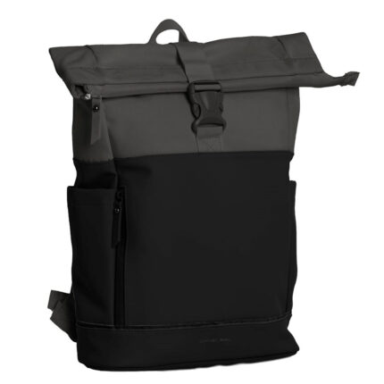 Zwart Daniel Ray Pittsburgh Rolltop Rugtas Coated 15,6" Zwart/Grijs