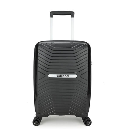 Zwart Decent Cross-One Handbagage Spinner 55 cm Black