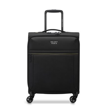 Zwart Delsey Brochant 3.0 Slim Cabin Trolley 55/40 Black