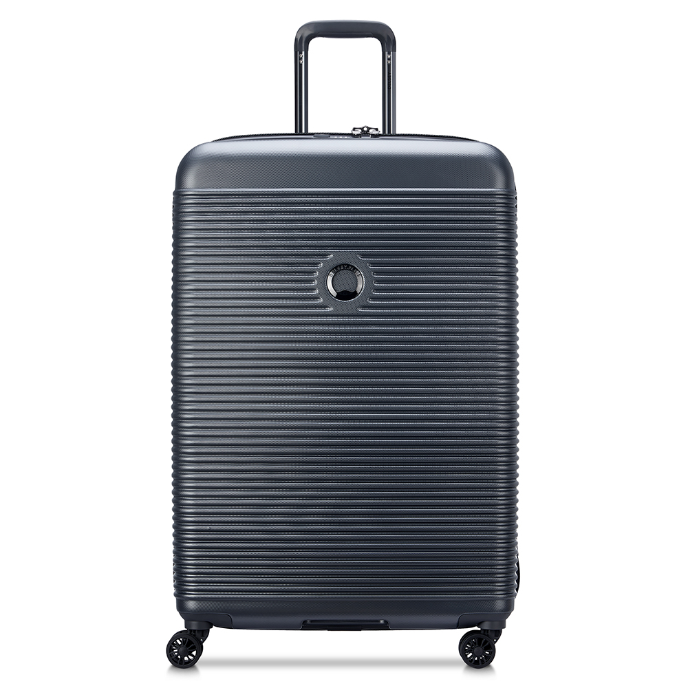 Zwart-Delsey-Freestyle-4-Wheel-Trolley-Large-76-cm-Graphite