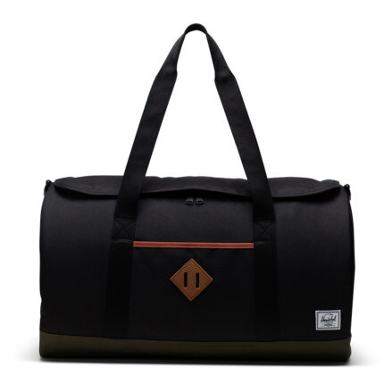 Zwart Herschel Heritage Duffel Reistas Black/Ivy