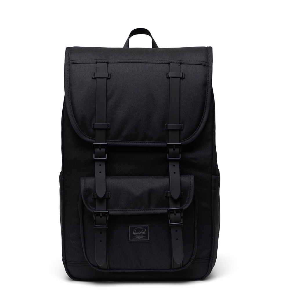 Zwart-Herschel-Little-America-Mid-Volume-Rugzak-Black-Tonal