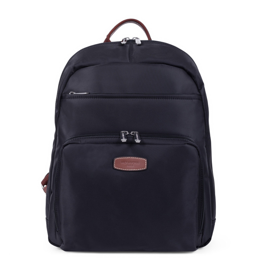 Zwart-Hexagona-Diversite-Laptop-Rugzak-M-BlackBrown