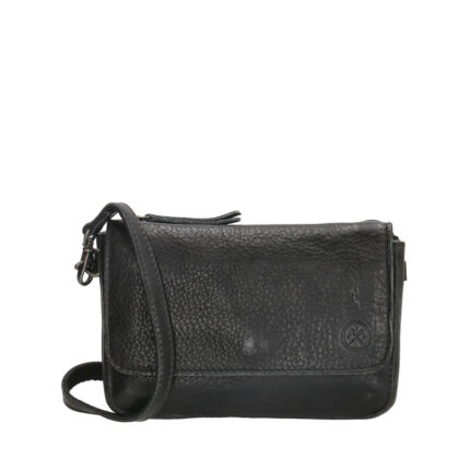 Zwart Hide & Stitches Paint Rock Crossover Schoudertas Flap Zwart