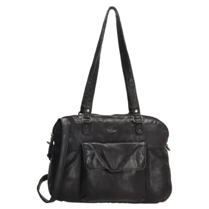 Zwart Hide & Stitches Paint Rock Shopper Voorvak Zwart