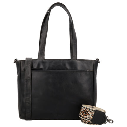 Zwart Hide & StitchesNext Navajo Handtas/Schoudertas Zwart