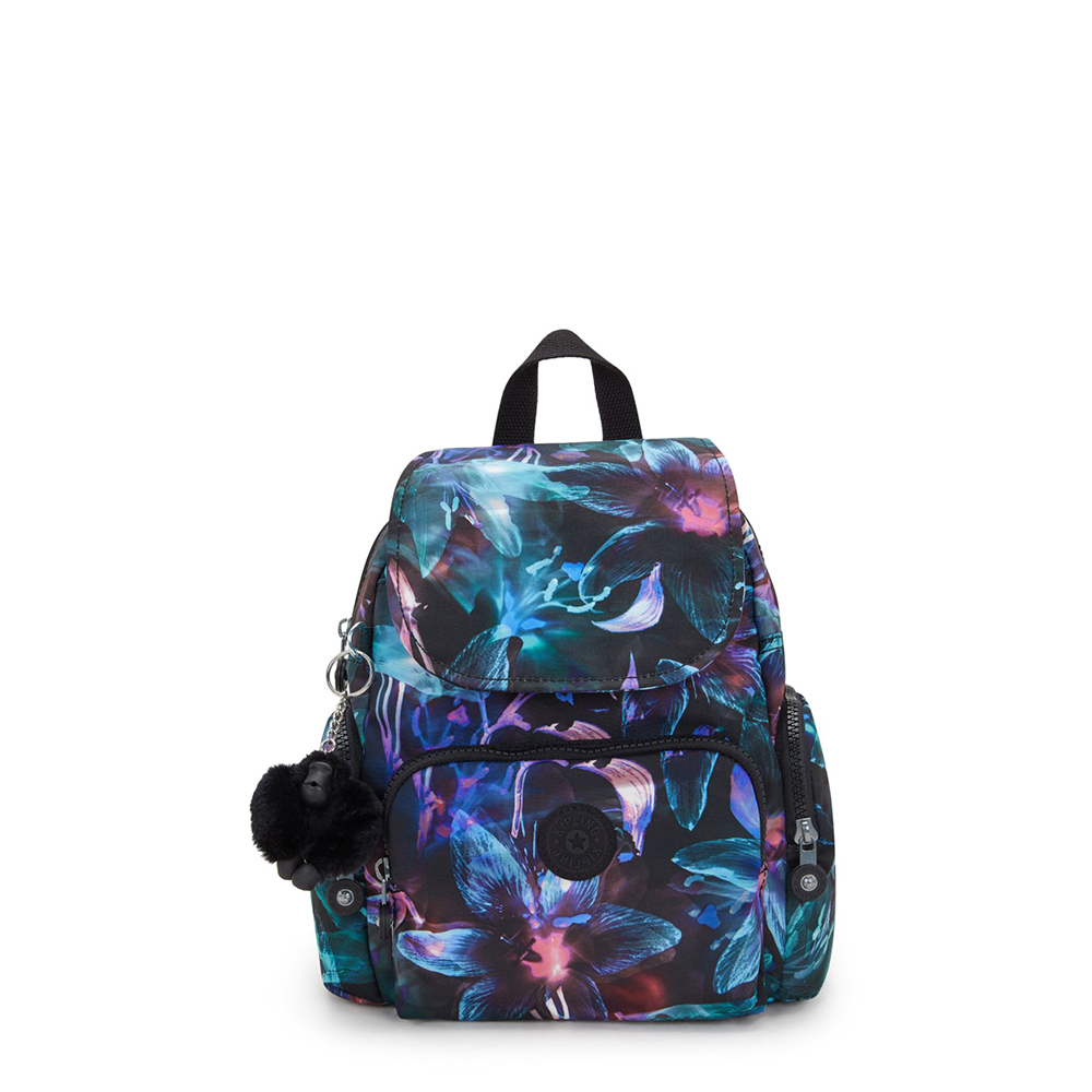 Zwart-Kipling-City-Zip-Mini-Backpack-Spectral-Orchid