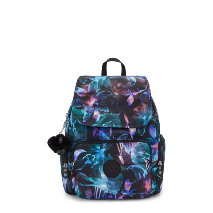 Zwart Kipling City Zip S Backpack Spectral Orchid