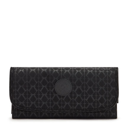 Zwart Kipling Money Land Portemonnee Signature Emb