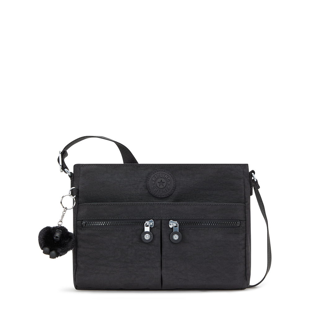 Zwart-Kipling-New-Angie-Schoudertas-Black-Noir